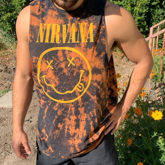 Other - Vintage Nirvana Acid Wash T-Shirt
